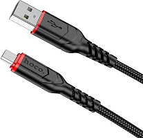 HOCO (6931474794086) X59m 2мUSB 2.4A microUSB черный - 2,0m Кабель