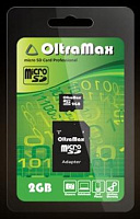OLTRAMAX MicroSDHC 2GB + адаптер SD [OM002GCSD-AD] Карта памяти