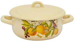 ЛЫСЬВА 16072/4 КмЭ/Э Фруктовая фантазия эмал 1,45л Кастрюля