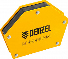 DENZEL Фиксатор магнитный для сварочных работ усилие 75 LB, 30х45х60х75х90х135 град. Denzel 97556 Фиксатор магнитный