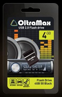 OLTRAMAX 4GB 50 черный [OM004GB-mini-50-B] USB флэш-накопитель