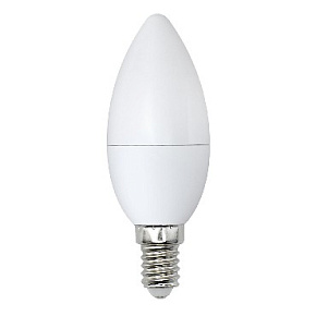 VOLPE (UL-00003802) LED-C37-9W/DW/E14/FR/NR Дневной белый свет 6500K Лампа светодиодная