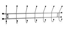 ИСТОК Вешалка настенная "Стандарт 7" 7 кр. арт.ВНС73 (10 шт/уп), цв.Серый металлик Вешалка настенная