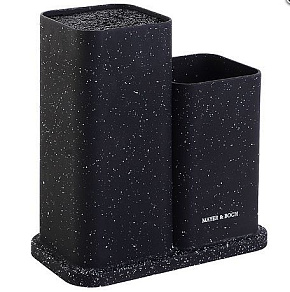 MAYER&BOCH 31298 черный/мраморная крошка Подставка для ножей