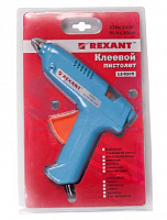 REXANT (12-0105) Пистолет клеевой, 100 Вт, O11 мм, без кнопки, блистер Термопистолет