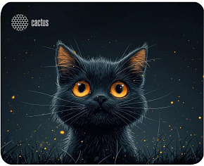 CACTUS Black Cat 250x200x3мм (CS-MPC-D09S) Коврик
