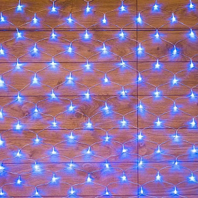 NEON-NIGHT (215-133) ГИРЛЯНДА "СЕТЬ" 1,8Х1,5М, ПР-Й ПВХ, 180 LED, : СИНИЙ Гирлянда