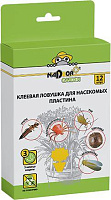 NADZOR Клеевая ловушка от насекомых для комнатных цветов, 12 шт/уп., PEST18 Клеевая ловушка от насекомых для комнатных цветов