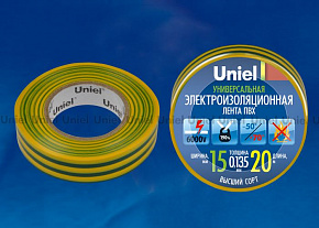 UNIEL (04490) UIT-135P 20/15/01 YGR Изоляционная лента