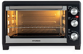 HYUNDAI MIO-HY072 серебристый/черный Мини-печь