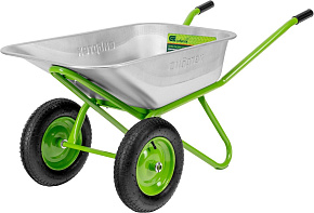 СИБРТЕХ Тачка садово-строительная 2-х колесная, грузоподъемность 230 кг, объем 110 л 689648