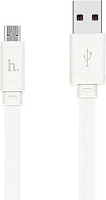 HOCO (6957531040071) X5m 1мUSB 2.4A microUSB белый - 1,0m Кабель