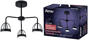 RITTER 51593 1 MATTINO 48Вт/2700К/4200К/6400К черный Люстра потолочная