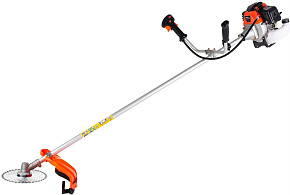 MAXPILER Триммер бензиновый MGT-56 (3,2л.с, 56 см³, 2-т, диск 40 зуб, ремень, неразъемная штанга)