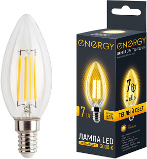 ENERGY LED С35F-7-E14-3000 (109296) Лампа светодиодная