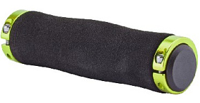 STELS Грипсы XH-GN02BL 130 мм чёрные, материал EVA, зеленые кольца, в инд. упаковке 150243 LU089188 Грипсы