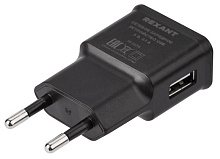 REXANT (16-0274) Сетевое зарядное устройство REXANT USB, 5V, 2.1 A, черное СЗУ