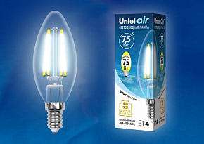 UNIEL (UL-00003247) LED-C35-7,5W/NW/E14/CL GLA01TR Лампочки светодиодные