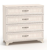 МЕБЕЛЬ-КОМПЛЕКС Мирелла Комод 4 ящика Бодега Светлая/Патина Комод