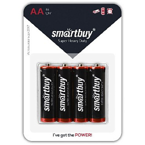 SMARTBUY (SBBZ-2A04B) R6-4BL в упаковке 4шт (цена за 1шт) Элементы питания