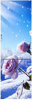 ОРСК 175 B glass ROSE 365л белый стекло роза