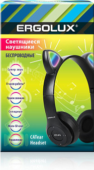 ERGOLUX (15457) ELX-BTHP02-C02 , черный Наушники