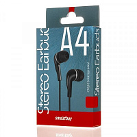 SMARTBUY (SBE-011K) A4 черные (коробка) Внутриканальные наушники SMARTBUY (SBE-011K) A4 черные (коробка)
