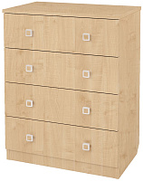 POLINI Комод Polini kids Simple c 4 ящиками, натуральный (1кор) Комод