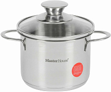 MASTER HOUSE Piccolo-1,0 со стеклянной крышкой 75319 Кастрюля