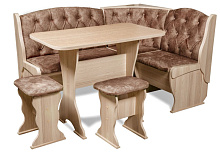 БИТЕЛ ОРХИДЕЯ-ЛЮКС Ясень/Велюр Коньяк (4 пак.) Мебель для кухни