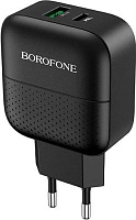 BOROFONE (6931474727336) BA46A Black СЗУ 1USB 3.0A QC3.0 быстрая зарядка СЗУ