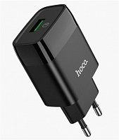 HOCO (6931474732507) СЗУ HOCO C72Q Glorious single port charger (черный) СЗУ