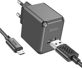 HOCO (6942007603584) для micro USB CS11Am Black СЗУ