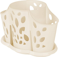 PLAST TEAM PT405812048 3х-секционная молочный туман Сушилка для столовых приборов