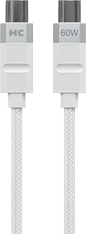 MORE CHOICE (4620202555007) K87aa 2м USB 3.0A PD60W для Type-C Type-C- 2м , белый Кабель
