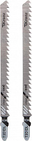 KRANZ (KR-92-0314) Пилка для электролобзика по дереву T301DL 132 мм 6 зубьев на дюйм 6-85 мм (2 шт./уп.) Пилка