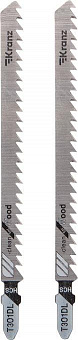 KRANZ (KR-92-0314) Пилка для электролобзика по дереву T301DL 132 мм 6 зубьев на дюйм 6-85 мм (2 шт./уп.)