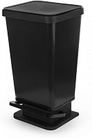 АЛЬТЕРНАТИВА М8970 для мусора 30л (с педалью)(черный) (Стандарт качество)