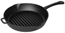 ГАРДАРИКА 0426 чугунная 26х26см с литой ручкой Сковорода-гриль