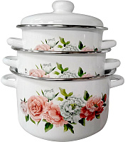 ЭМАЛЬ 2-3192/4М Розы и пионы эмал цил (3 предмета)