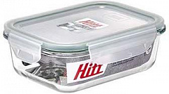 HITT Контейнер для продуктов 1,0л герметичный, стеклянный, жаропрочный H241034/К О8163 Контейнер