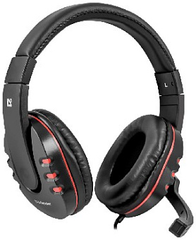 DEFENDER (64113) WARHEAD G-160 черный Наушники-гарнитура