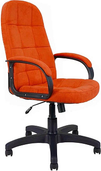 ЯРКРЕСЛА Кресло Кр45 ТГ ПЛАСТ SR51 (ткань оранжевая) КомпьютерноеОфисное кресло