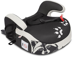 SIGER KRES3996 Бустер Fix Lux гр.III, енот серый, бежевый Детское автомобильное кресло