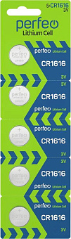 PERFEO (PF_C4996) CR1616/5BL LITHIUM CELL Батарейки