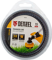 DENZEL Леска для триммера двухкомпонентная зубчатый квадрат, 3,0мм х 15м, блистер EXTRA CORD 96260 Леска для триммера
