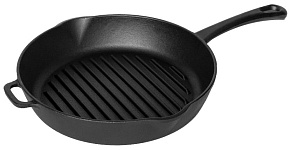 ГАРДАРИКА 0424 чугунная 24х24см с литой ручкой Сковорода-гриль