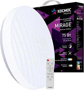 КОСМОС KSMira75W белый Светодиодный настенно-потолочный светильник КОСМОС KSMira75W белый