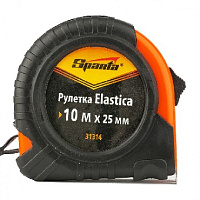 SPARTA Рулетка Elastica, 10 м х 25 мм, обрезиненный корпус 31314 Рулетки