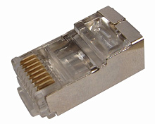 REXANT (05-1023) РАЗЪЕМ RJ-45 (8P8C) ПОД ВИТУЮ ПАРУ, FTP, 5E Разъемы REXANT (05-1023) РАЗЪЕМ RJ-45 (8P8C) ПОД ВИТУЮ ПАРУ, FTP, 5E